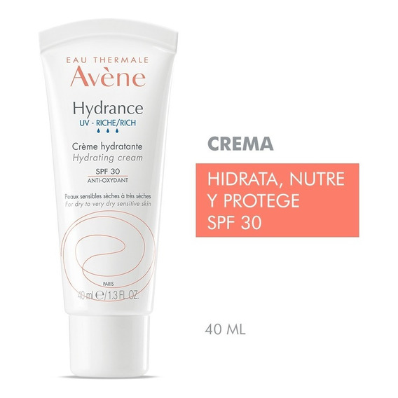 Avene Hydrance Riche Uv Spf 30 Hidratante Piel Seca X 40 Ml