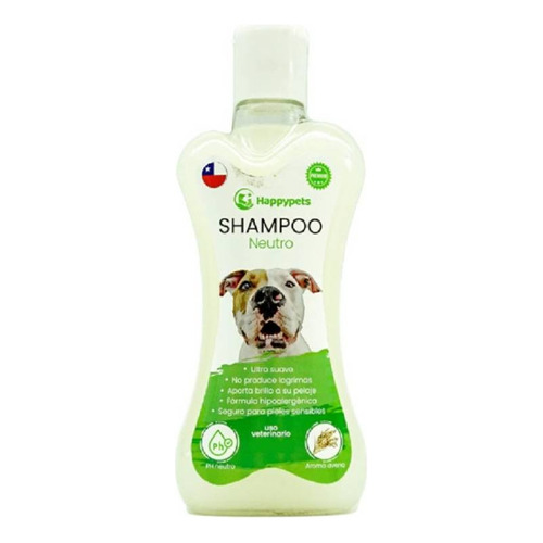 Shampoo Hipoalergenico Ph Neutro Para Perros 250ml Happypets Fragancia Avena