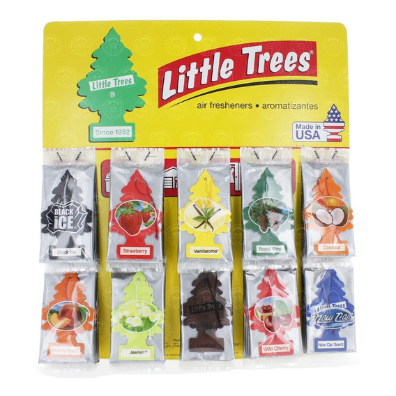 Aromatizante Para Auto Little Trees Pino 48 Piezas Surtido