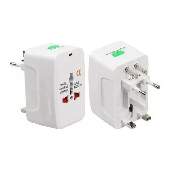 Adaptador Corriente Universal Viaje Europa Usa Ficha Arg