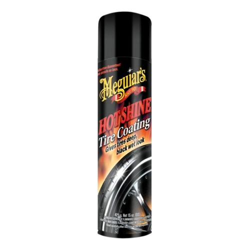 Abrillantador De Llantas En Spray 425 Ml Meguiars Hot -shine Color Negro