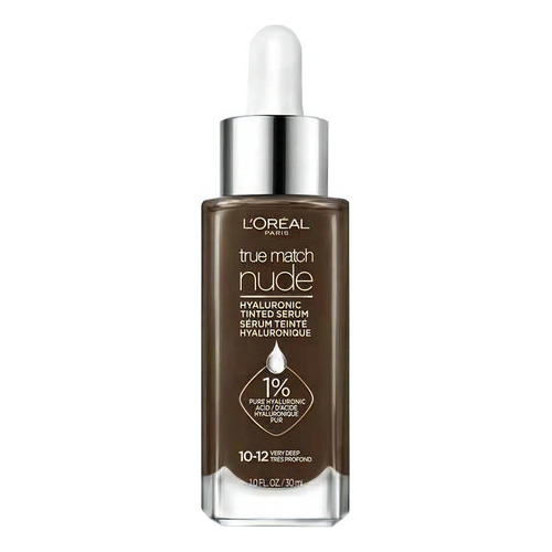 Base de maquillaje en sérum L'Oréal Paris True Match Tinted Serum Hyaluronic Tinted Serum tono very deep 10-12 - 30mL 30g