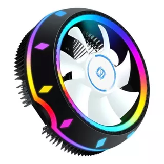 Air Cooler Processador Universal Pc Cpu Rgb P/ Intel E Amd 