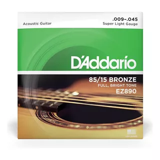 Cuerdas Daddario Guitarra Acustica Ez890 09-045