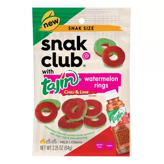 Snak Club X Tajín - Anillos De Sandía 113g | Casa México