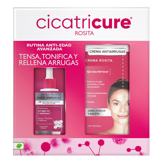 Cicatricure Sérum Antiarrugas 30ml + Crema R Antiarrugas 60g