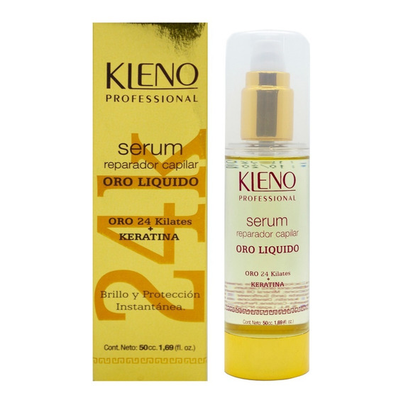 Kleno Egyptian Gold 24k Serum Reparador Brillo Keratina 50ml