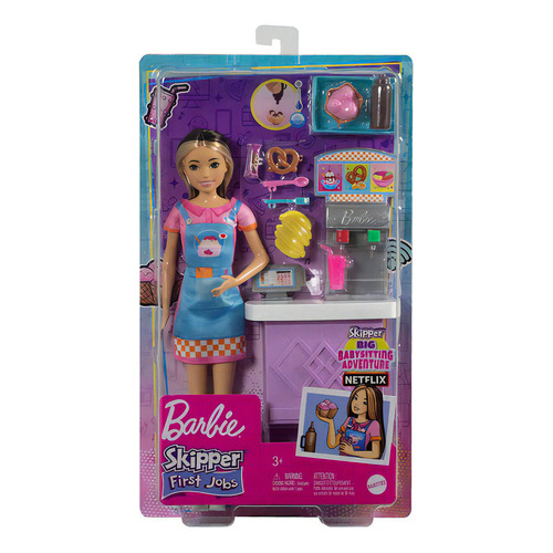 Barbie - Skipper First Job - Barra De Snacks - Mattel