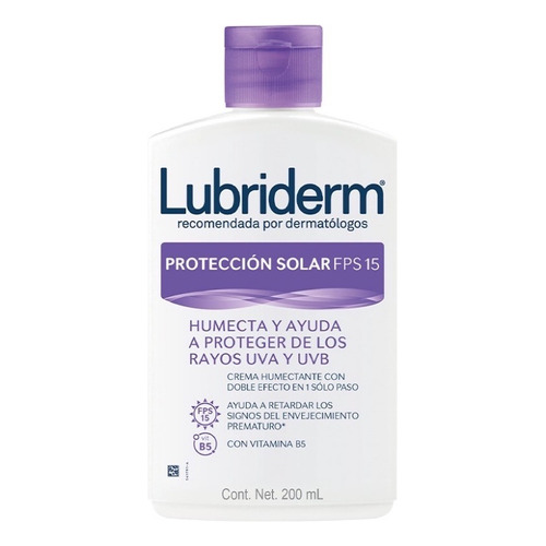 Crema Corporal Lubriderm protección Solar Uv 15 200 Ml Fragancia N/A Tipo de envase Envase