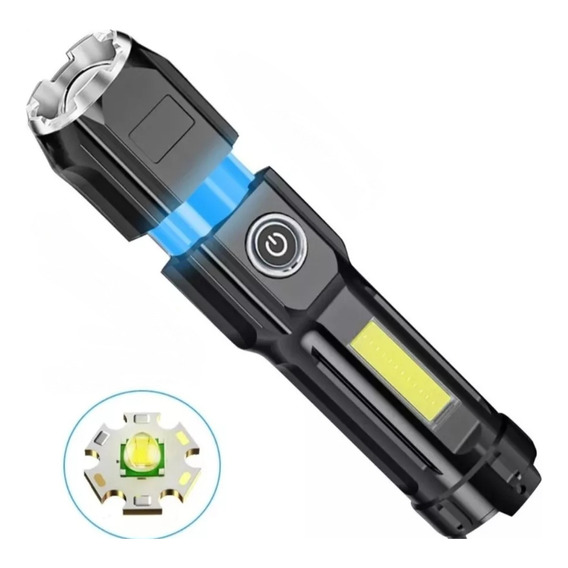 Linterna Led Cree 5w Xpe Recargable Iman Usb 5v Zoom Lampara