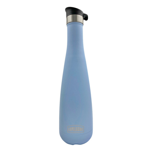 Termo Lumilagro Acero Inoxidable 750 Ml Tapón Botón Color Celeste