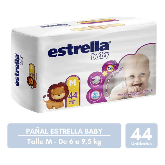 Pañales Estrella Baby Hiperpack Talles M G Xg Xxg Jr