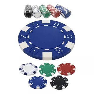 Tubo X 25 Fichas Lisas De Poker De 11.5 Grs