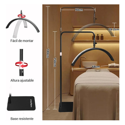 Lampara Para Pestañas Led  40w Con Control Muebles Estetica