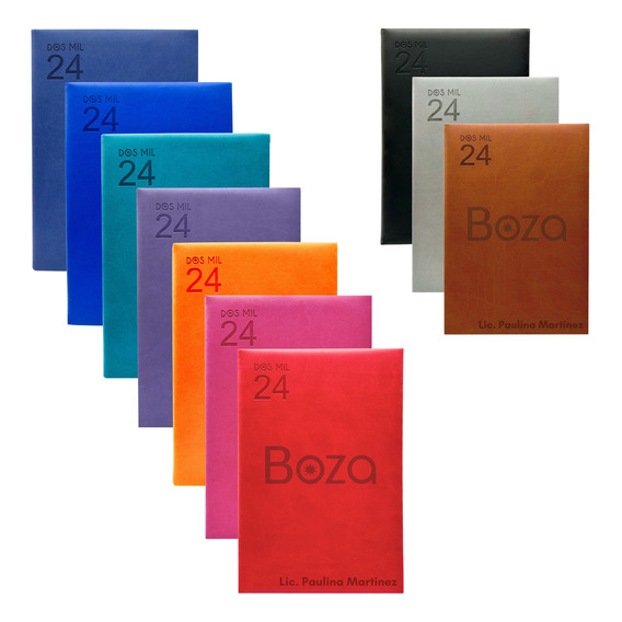 Agenda Boza 2024 Grabada Logo Y Nombre Personalizado