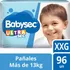 Pañales Babysec Ultra talle XXG paquete con 96 unidades