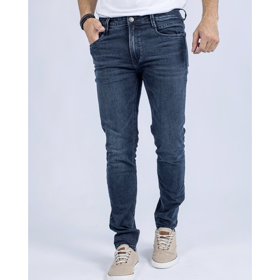 Jeans Para Hombre Ufo Kings Skinny Fit Azul Oferta