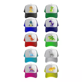 15 Gorras Trucker Mod Dinosaurios 