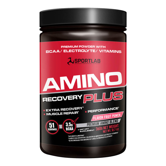 New Amino Recovery Plus 357gr Fruit Punch, Sl Sabor Fruit Punch