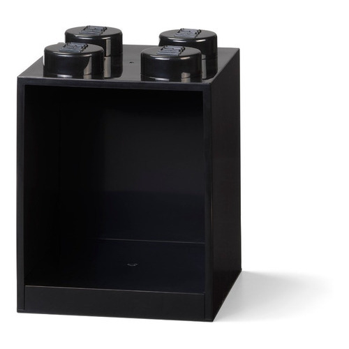 Estante Contenedor Lego Shelf 4 Apilable Y Colgante Color Negro