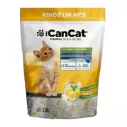 Piedras Sanitarias Can Cat Silica Gel Limon 3,8 Lts Mascotas