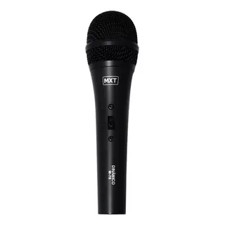 Microfone Profissional Dinâmico M-78 Mxt + Cabo 3 Metros Cor Preto