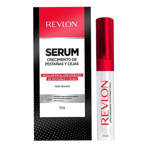 Serum Crecimiento Pestañas Y Cejas Revlon 100% Vegano 3.5 Ml