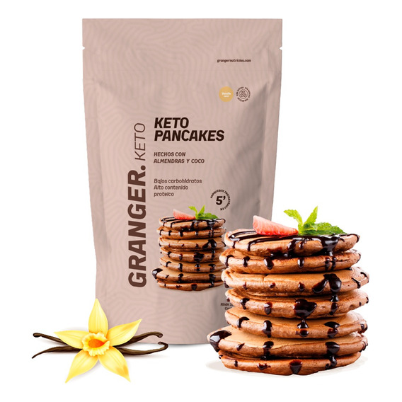 Granger Pancake Keto Vainilla Proteína Suplemento 400gr 6c