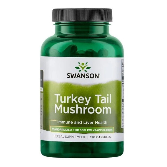 Turkey Tail Mushroom 500 Mg | 120 Caps | Cola De Pavo Swanson