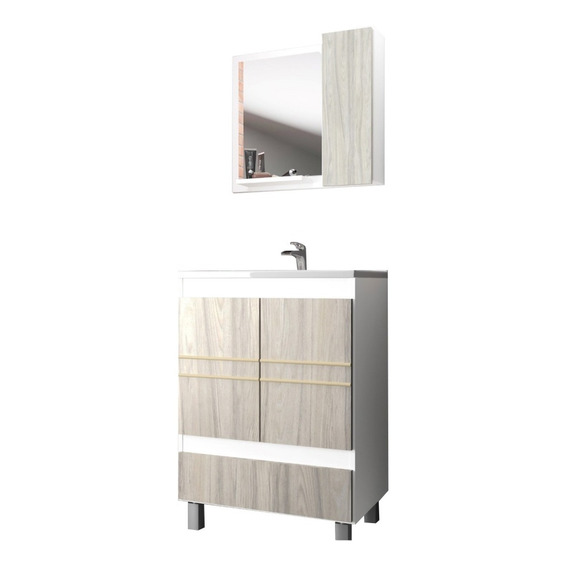 Mueble De Baño 2 Puertas 1 Cajón