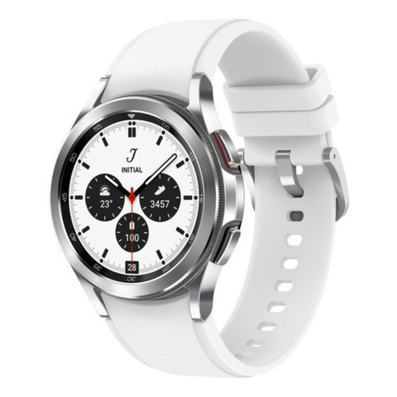 Smartwatch Samsung Galaxy Watch4 Classic 1,2'' 42mm Plata Color de la caja Silver Color de la correa Silver Color del bisel Black