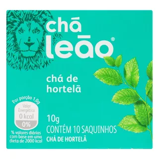 Chá Leão Hortelã Em Sachê 10 G 10 U