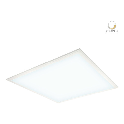 Panel Led Oficina 40w Luz D Dia Suspension Opcional Tecnolit Color Blanco