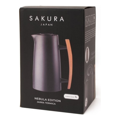 Jarra Térmica Sakura Nébula Negra 1lts 25101n Bazarnet P Negro