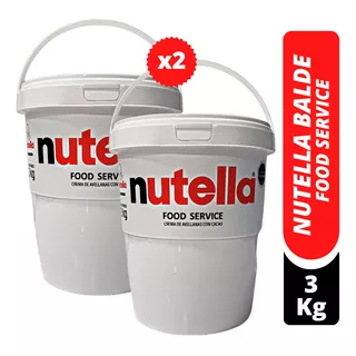 Nutella Balde 3kg X 2 (6kg) Pack De Oferta