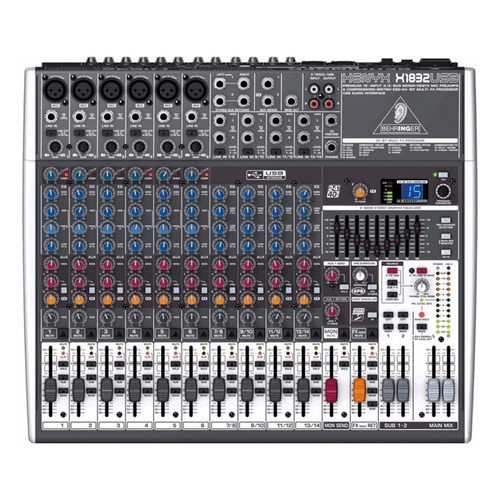 Behringer X1832usb Consola Mezcladora 18 Entradas 3/2 Buses