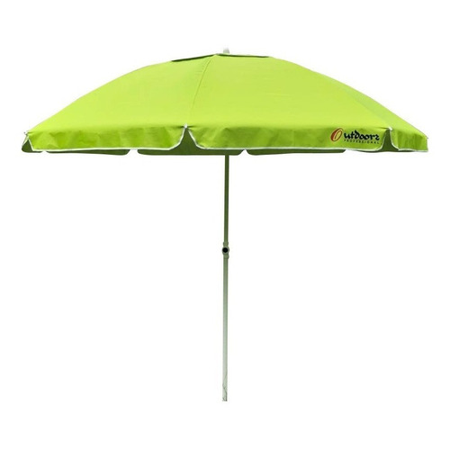 Sombrilla Sombrilla de Playa con Deflector de viento Outdoors Professional U2080 reclinable  color verde flúo