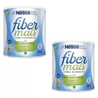 Fiber Mais Nestlé,  (kit Com 02 Latas De 260gr) Suplemento