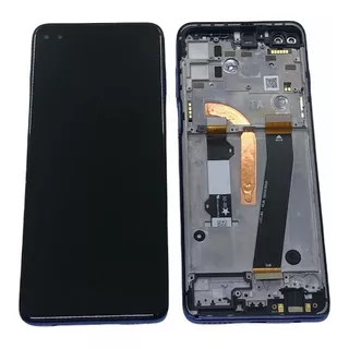 Display Tela Touch Aro Motorola Moto G100 Xt2125 Azul Berilo