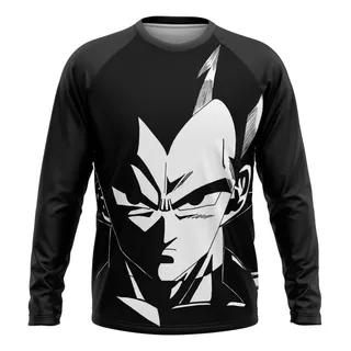 Buzo Oversize Vegeta Dragon Ball Anime (frente Y Espalda)