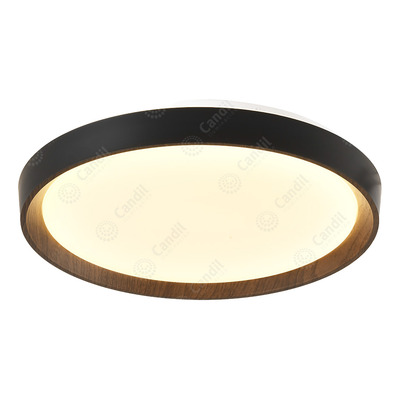 Plafon Led Alec Negro Deco Moderno 35w 50cm Negro