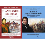 Combo Memorias De San Martín + Juan Manuel De Rosas