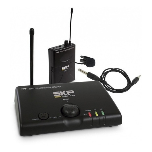 Microfono Inalambrico Skp Pro Audio Mini-iii Corbatero Color Negro