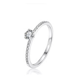 Anillo De Plata 925 Exclusivo Con Zirconia Fina Para Mujer 