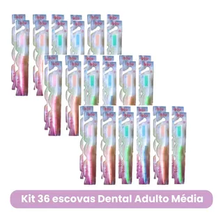 Escova Dental Adulto C/36 Unidades Atacado Kit