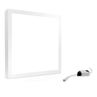 Painel Plafon Led Sobrepor 36w 40x40cm Quadrado Branco Frio