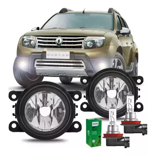 Kit Farol De Milha E Lâmpada Original H11 Duster 2012 À 2020