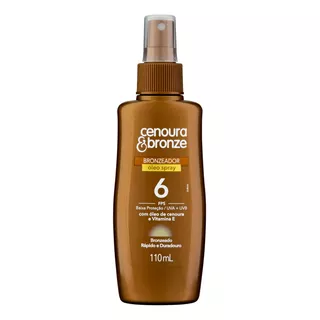 Bronzeador Óleo Spray Cenoura & Bronze Frasco 110ml