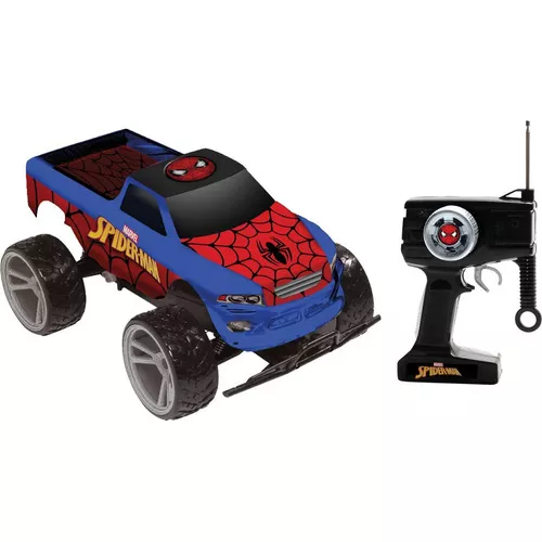 Carro de Controle Remoto Recarregável Spider-Man Tracker Truck