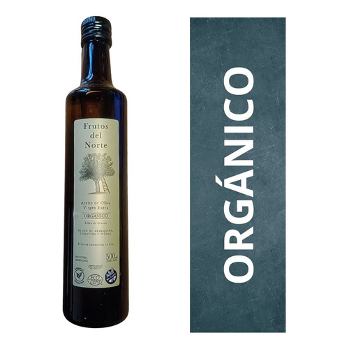 Aceite de Oliva Extra Virgen  Orgánico Frutos del Norte de 500 mL